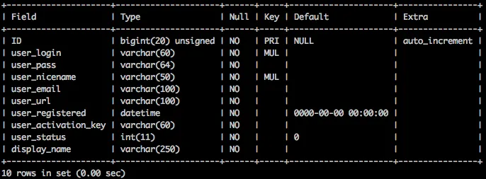 describe-wp_users