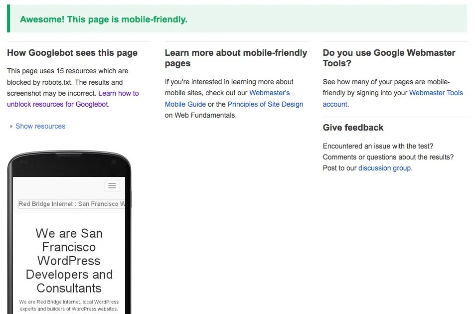 how to make a wordpress website mobile friendly for google