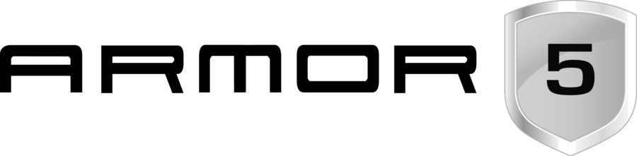Armor5 black and white logo