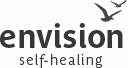 Envision Self Healing black and white logo